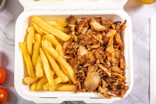 Chicken Doner Meat and Chips