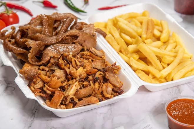 Mixed Doner Meat and Chips 